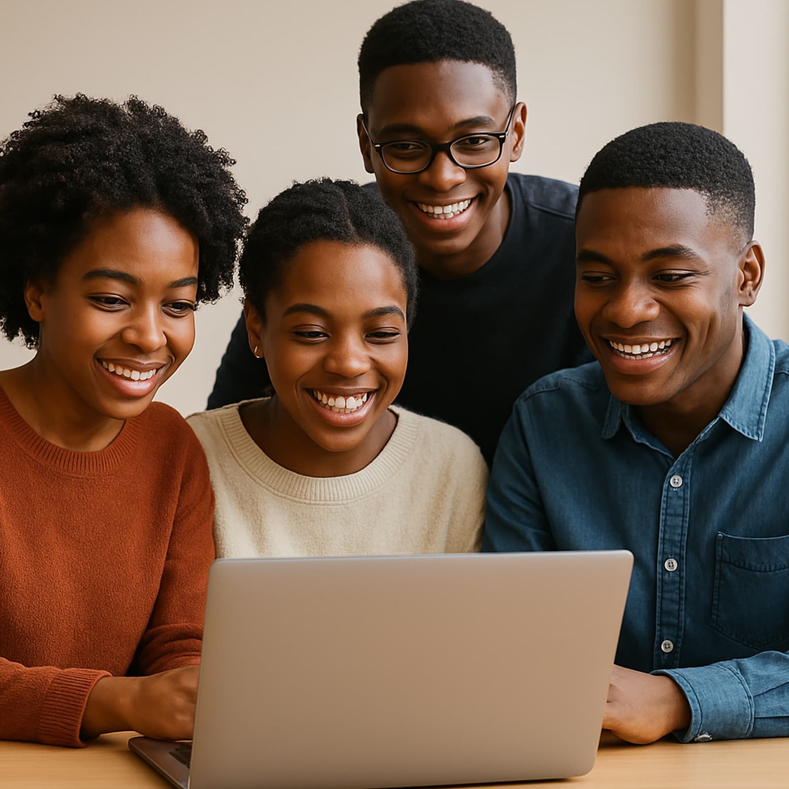 Students learning together